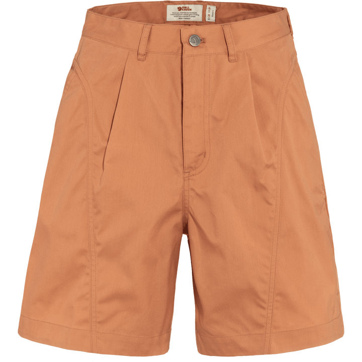 W's Vardag Shorts - Recycled Polyester & Organic Cotton Pants Fjällräven Desert Brown 36