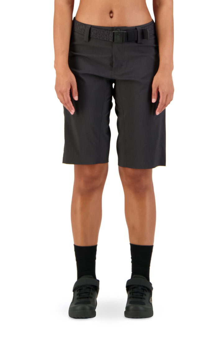 W's Virage Bike Shorts - Recycled Polyester & Merino Pants Mons Royale Black S