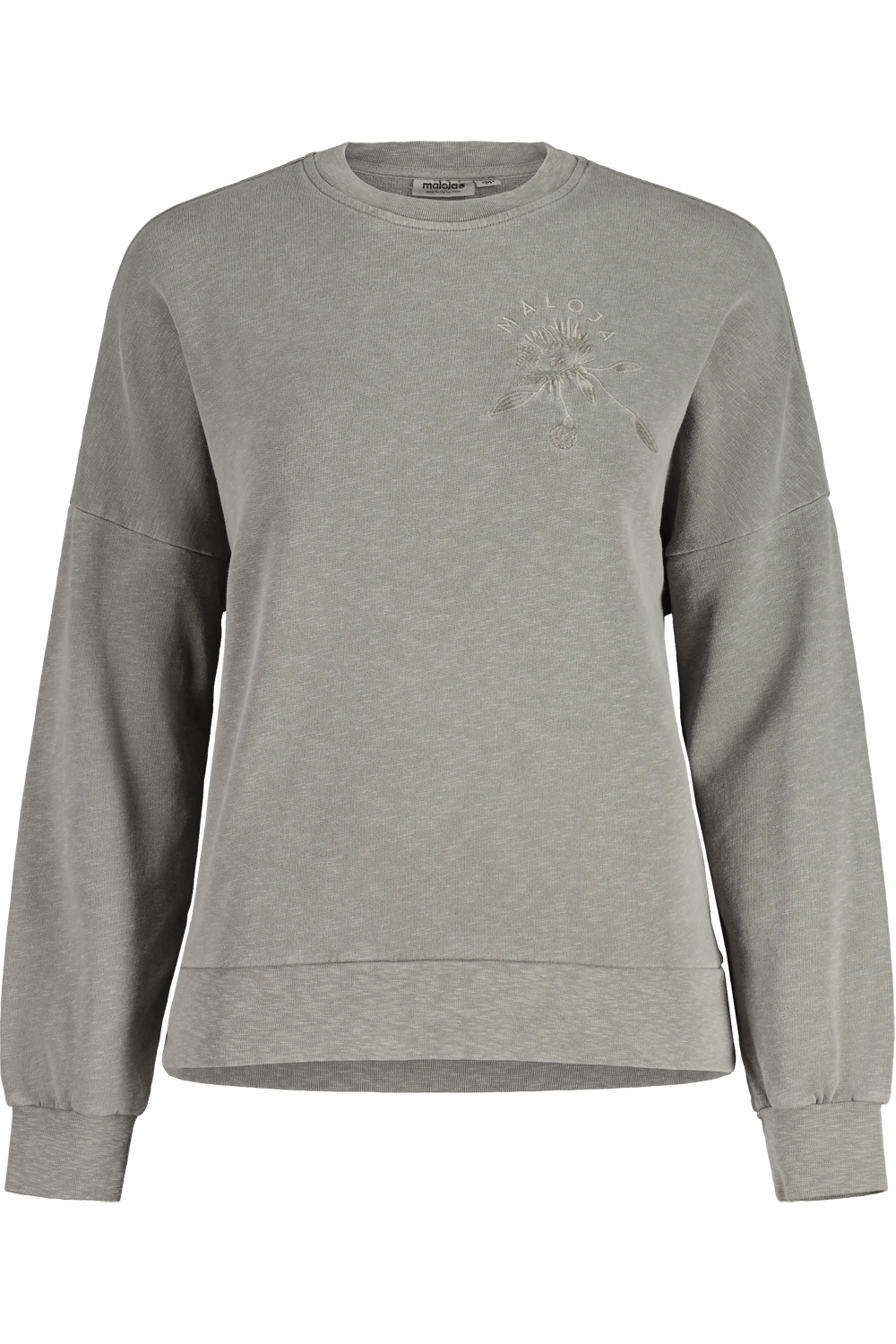 Maloja W's VurzaM. Natural Dye Sweatshirt - 100% Organic Cotton Boulder Natural Dye Shirt