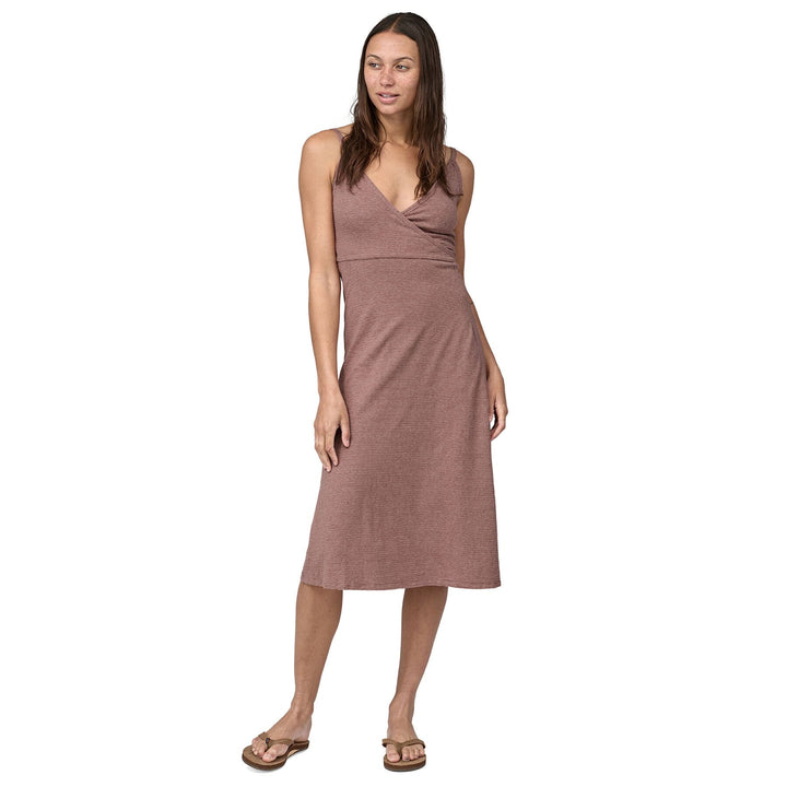 W's Wear With All Dress - Hemp & Organic Cotton Dress Patagonia Longplains: Evening Mauve S