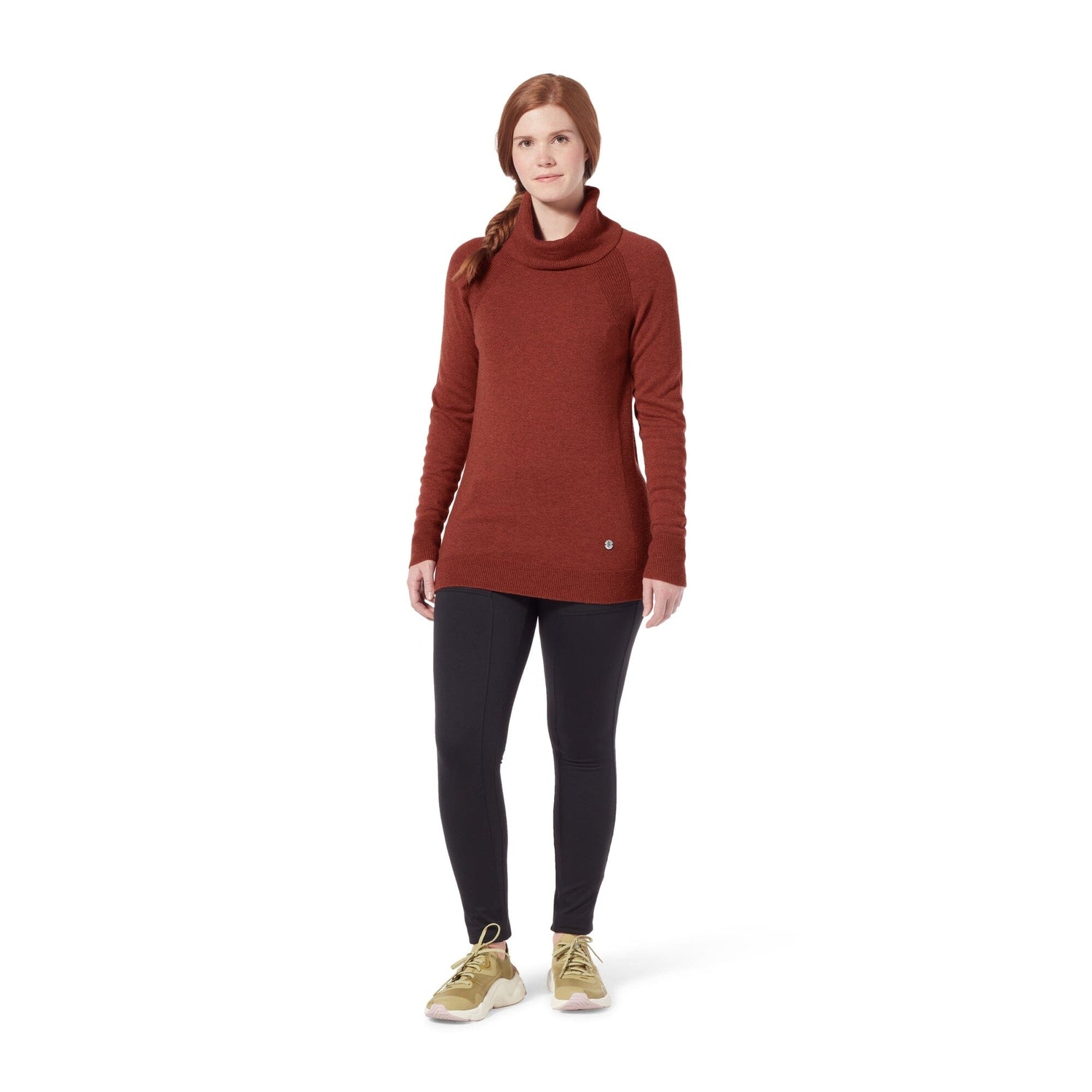 Royal Robbins W's Westlands Funnel Neck - Merino wool & Recycled polyester Rustic Htr Shirt