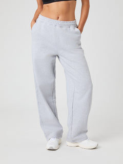 Björn Borg Studio Oversized Straight Sweatpants Light Grey Melange Pants