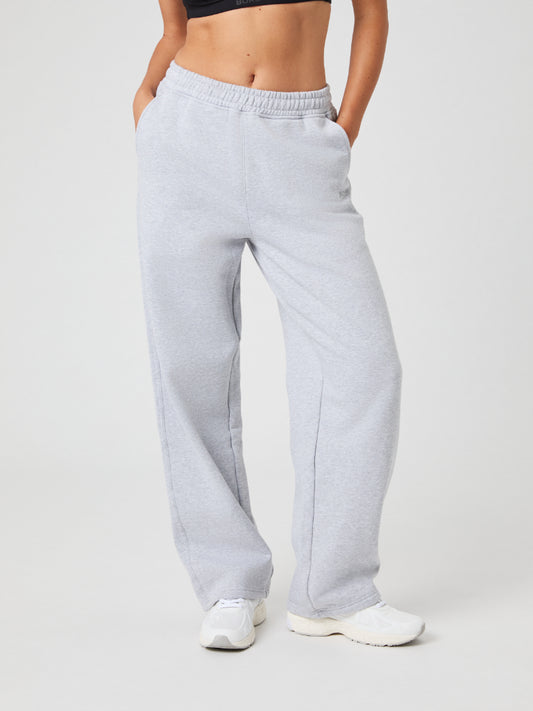 Björn Borg Studio Oversized Straight Sweatpants Light Grey Melange Pants