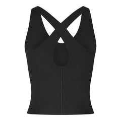 Girlfriend Collective Zoe Superstrech Tank - Made from Recycled PET Black Shirt