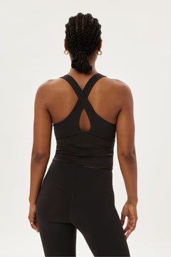Girlfriend Collective Zoe Superstrech Tank - Made from Recycled PET Black Shirt