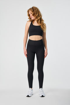 Girlfriend Collective RIB Paloma Bra - Made from Recycled Plastic Bottles Black Underwear