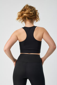 Girlfriend Collective RIB Paloma Bra - Made from Recycled Plastic Bottles Black Underwear