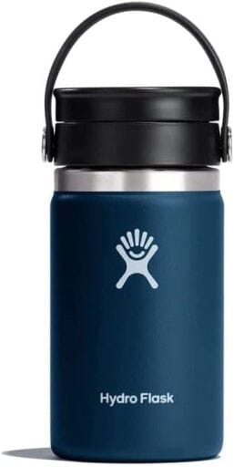 12 oz Wide Mouth Flex Sip Travel Coffee Mug Cutlery Hydro Flask Indigo