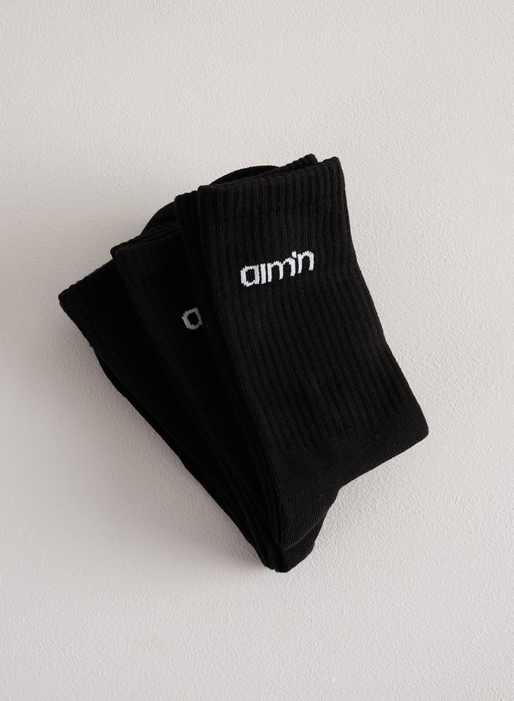 Aimn - Logo Socks 3-Pack - Weekendbee - sustainable sportswear