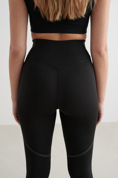 Aimn Black Reflective Warming Tights Black Tights