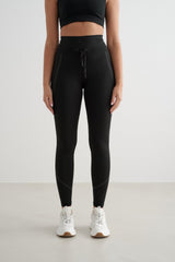 Aimn Black Reflective Warming Tights Black Tights