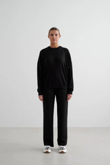 Comfy Modal Wide Pants - Black
