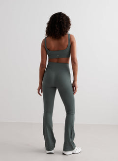 Aimn Ribbed Seamless Bra Sage Bra