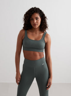Aimn Ribbed Seamless Bra Sage Bra