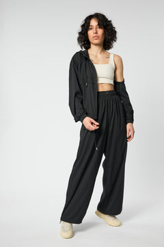Girlfriend Collective Allie Hoodie Windbreaker Black Shirt