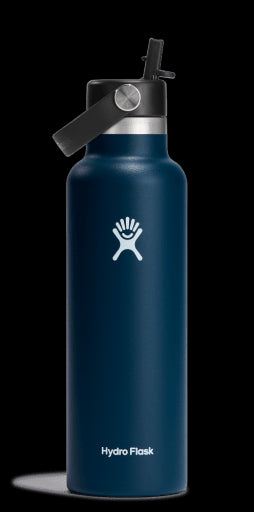 21 OZ STANDARD FLEX STRAW CAP 0.62l/21oz - Stainless Steel BPA Fre Cutlery Hydro Flask Indigo
