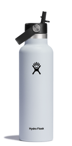 Hydro Flask 21 OZ STANDARD FLEX STRAW CAP 0.62l/21oz - Stainless Steel BPA Fre White Cutlery