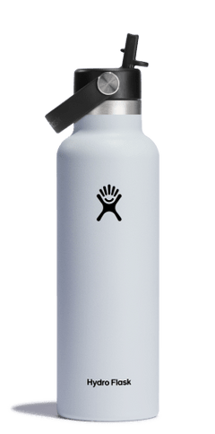 Hydro Flask 21 OZ STANDARD FLEX STRAW CAP 0.62l/21oz - Stainless Steel BPA Fre White Cutlery
