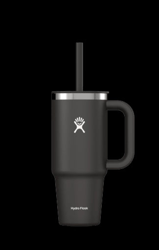 24 OZ (710 ml) TRAVEL TUMBLER - BPA free Stainless Steel Cutlery Hydro Flask Black