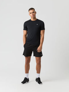Björn Borg Ace Mesh Panel T-Shirt Black Beauty Shirt