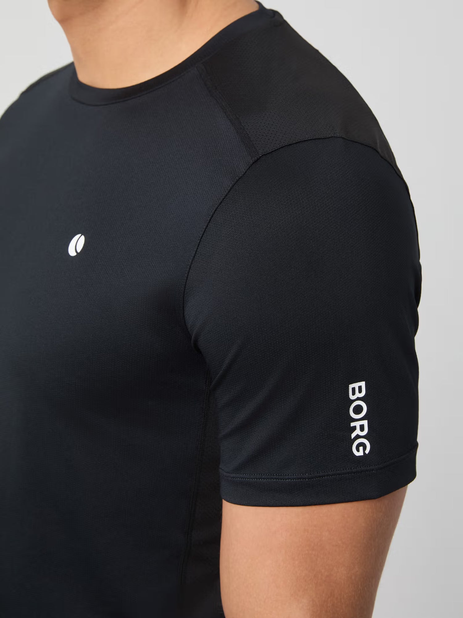 Björn Borg Ace Mesh Panel T-Shirt Black Beauty Shirt