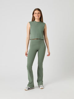 Björn Borg Borg Cropped Tank Top Agave Green Shirt