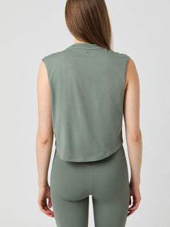 Björn Borg Borg Cropped Tank Top Agave Green Shirt