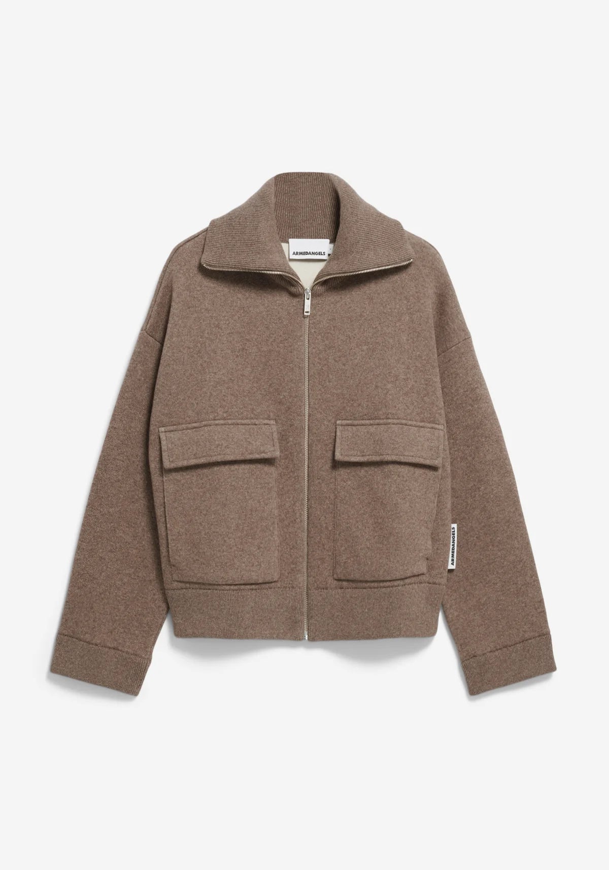 Armedangels W's Joaniaas Jacket - Organic Cotton & Wool Steel Melange Jacket