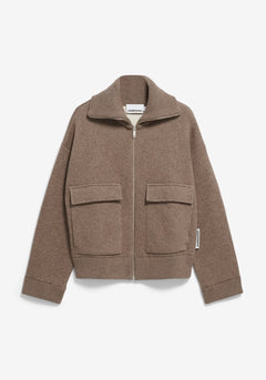 Armedangels W's Joaniaas Jacket - Organic Cotton & Wool Steel Melange Jacket