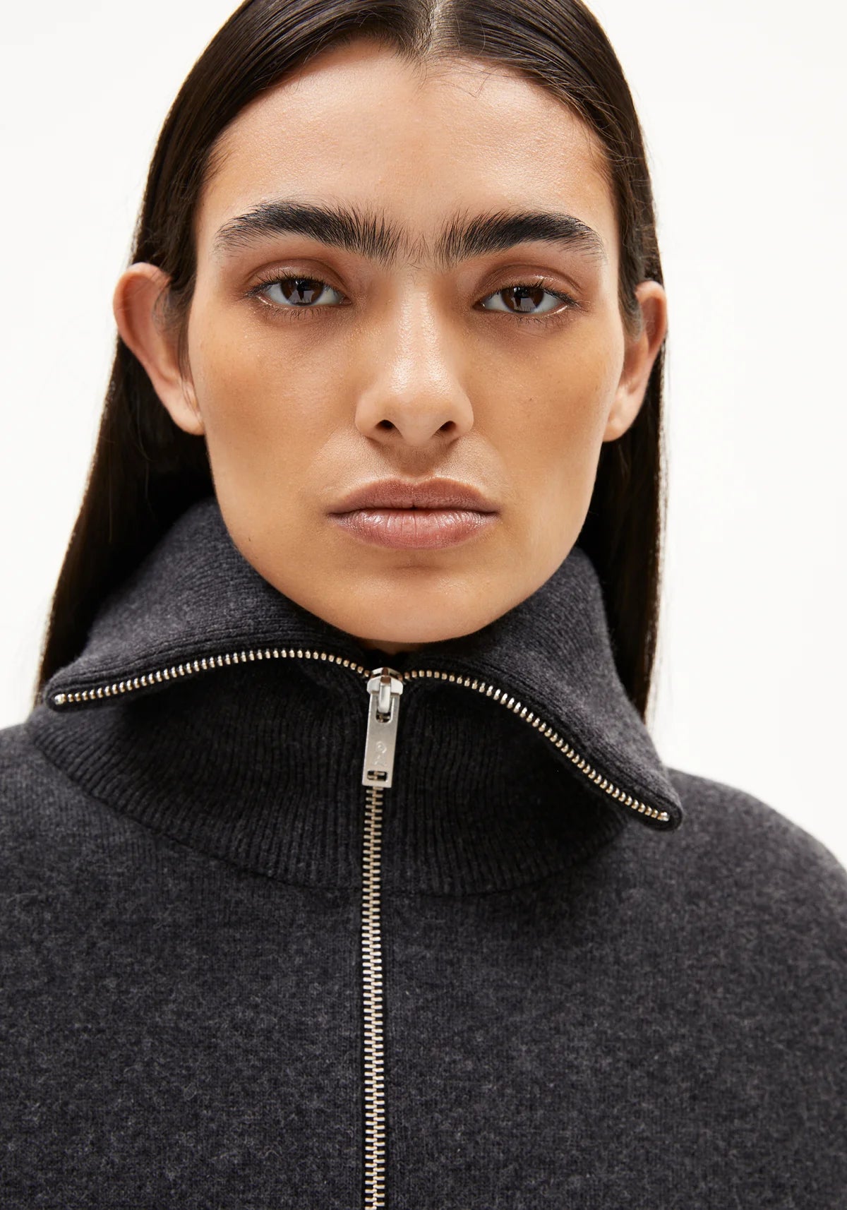 Armedangels W's Joaniaas Jacket - Organic Cotton & Wool Steel Melange Jacket