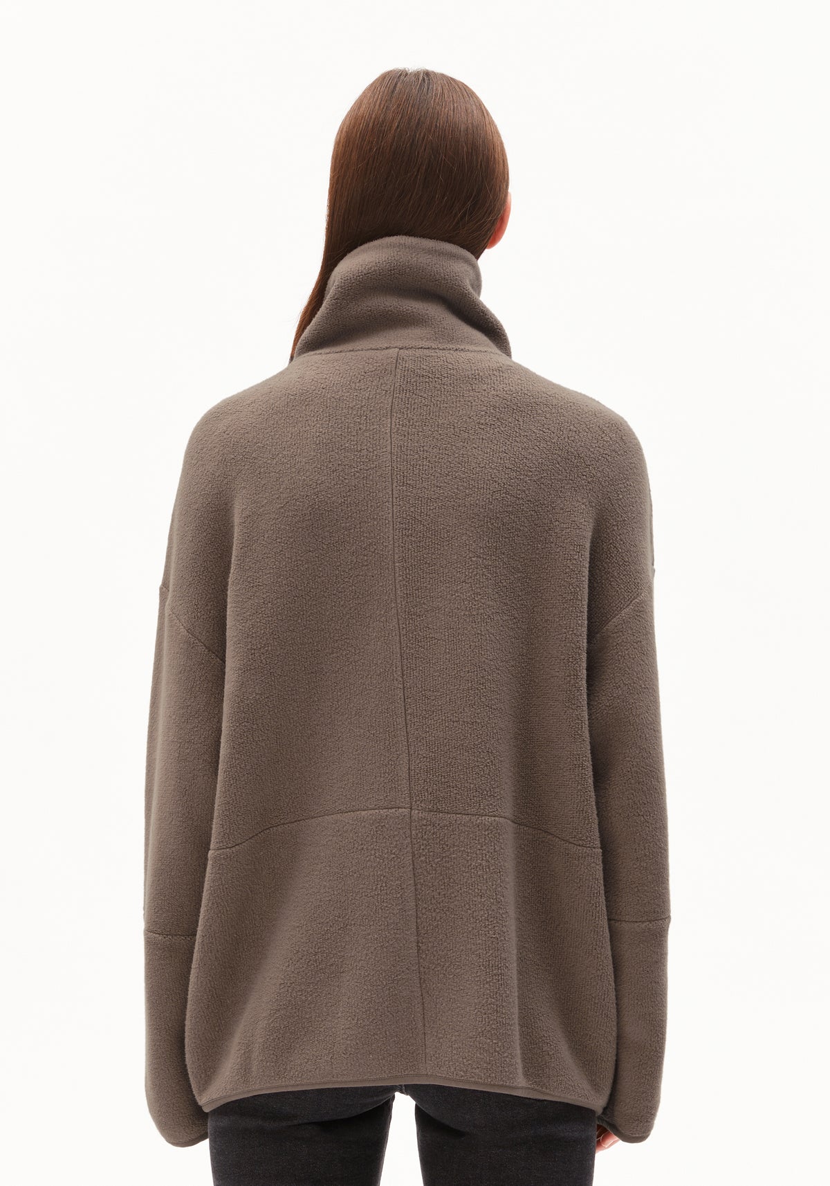 Armedangels W's Anaawil Cotton Fleece Jacket - 100% Organic Cotton Walnut Cream Jacket