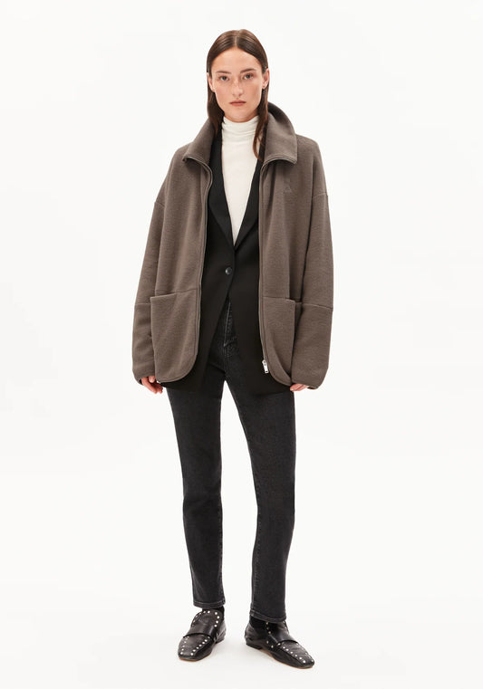 Armedangels - W's Anaawil Cotton Fleece Jacket - 100% Organic Cotton - Weekendbee - sustainable sportswear
