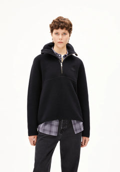 Armedangels W's Haarleenaa Cotton Fleece Black Jacket