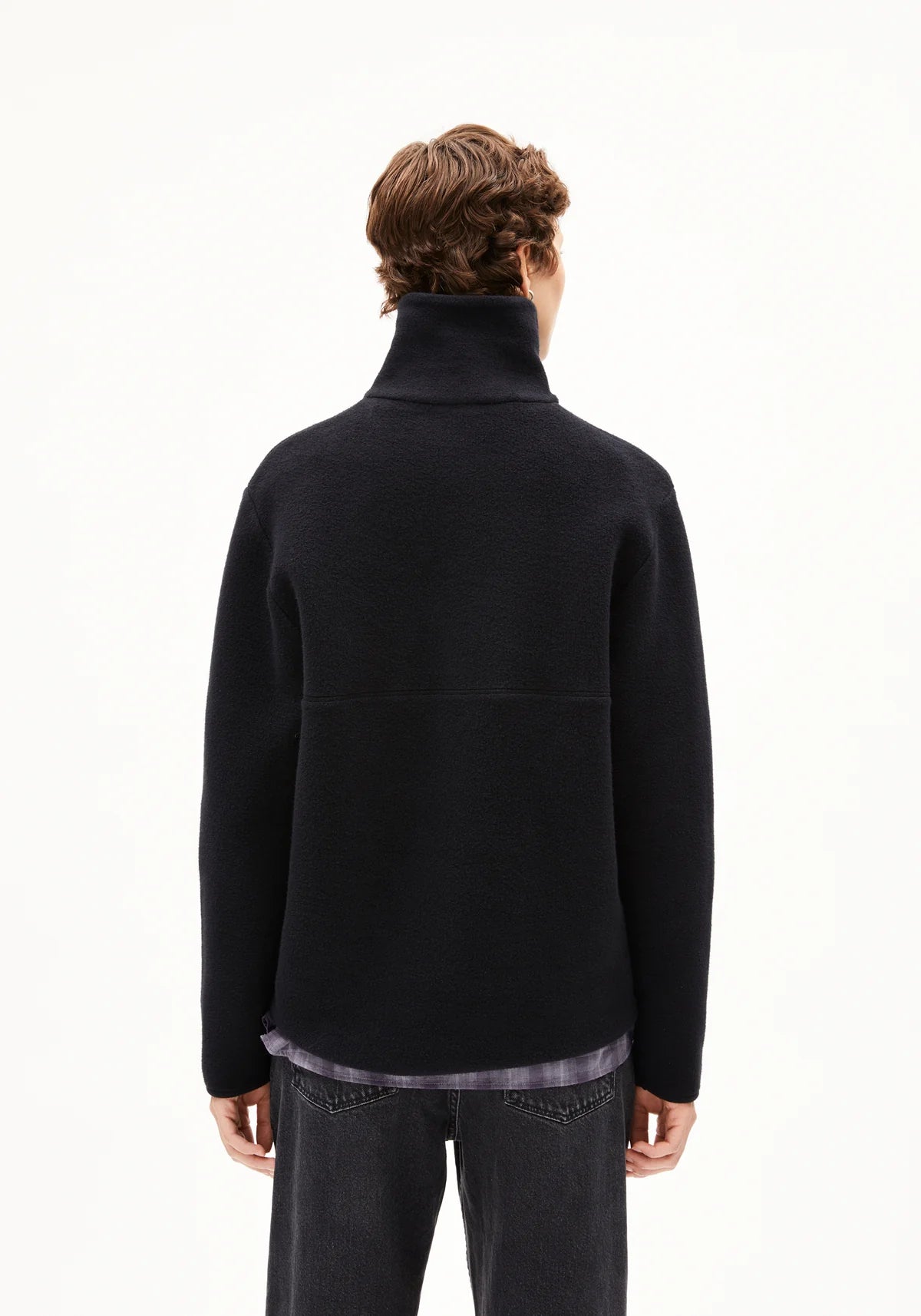 Armedangels W's Haarleenaa Cotton Fleece Black Jacket