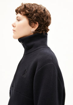 Armedangels W's Haarleenaa Cotton Fleece Black Jacket