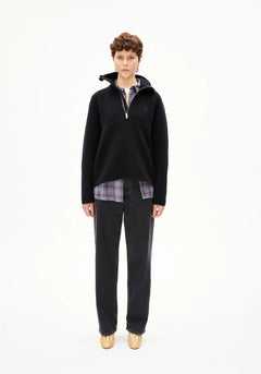 Armedangels W's Haarleenaa Cotton Fleece Black Jacket