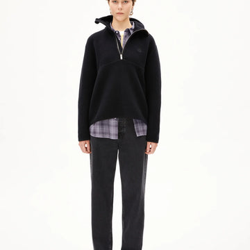 Armedangels W's Haarleenaa Cotton Fleece Black Jacket