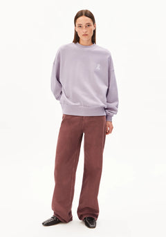 Armedangels W's Iconic Å Alizaa Sweater - Organic cotton Ice Grape Shirt