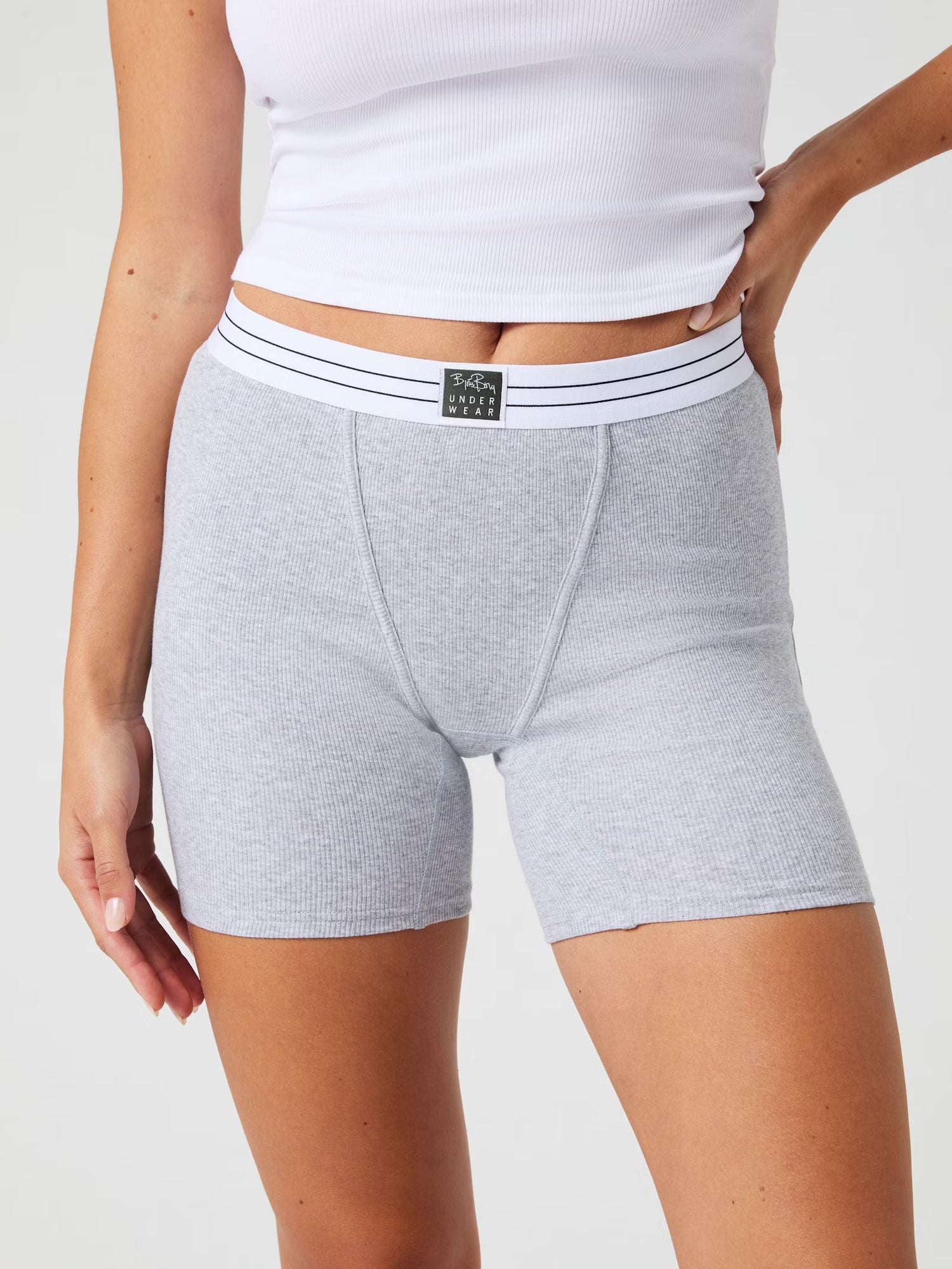 Björn Borg Original Rib Boxers Grey Underwear