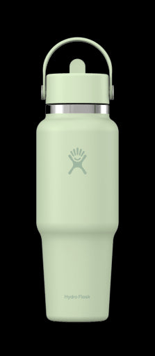 32 OZ WIDE FLEX STRAW TRAVEL BOTTLE 0.94l/32oz - BPA free Stainless Steel Cutlery Hydro Flask Aloe