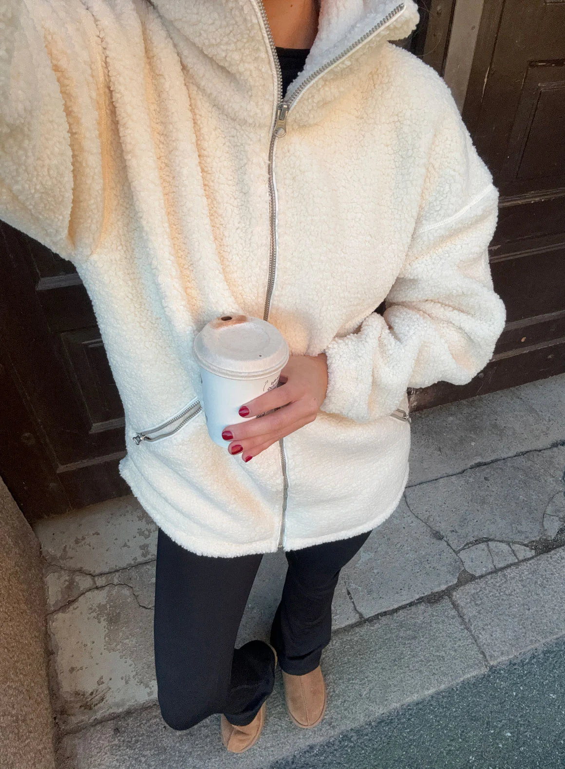 Aimn - Pile Jacket - Weekendbee - sustainable sportswear