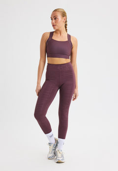 Röhnisch Kay Sports Bra - Recycled polyester Dk Grey Plum Underwear