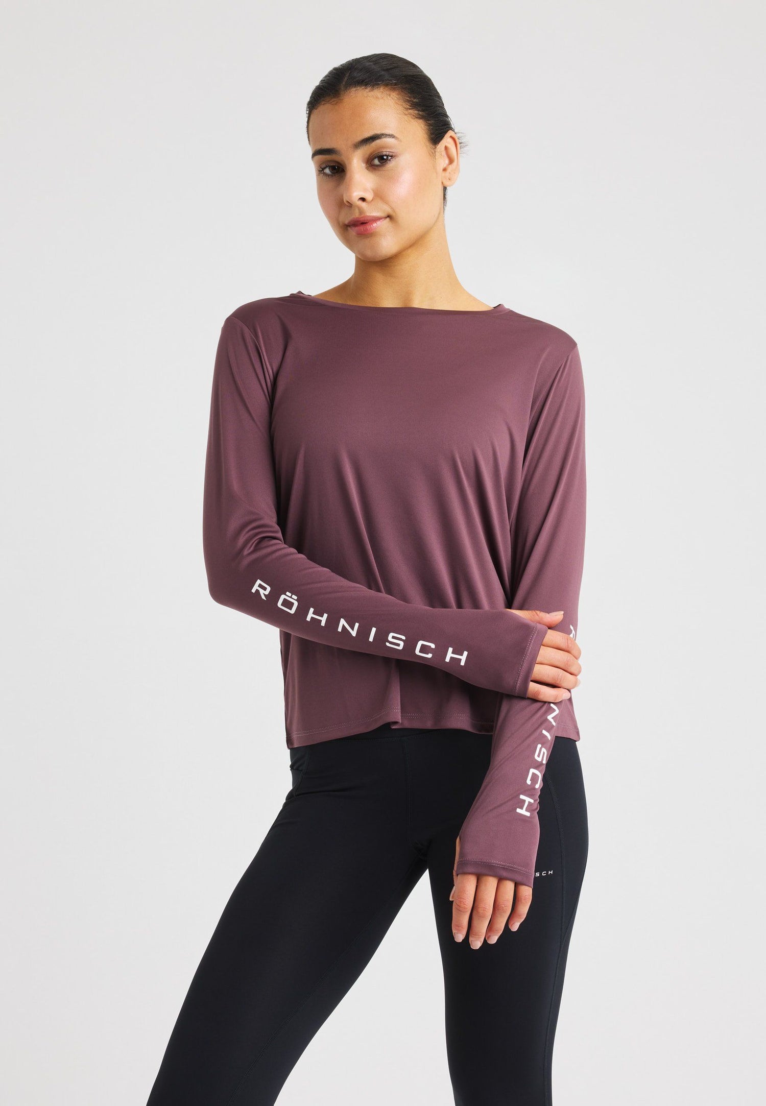 Röhnisch Team Logo Long Sleeve - 100% recycled polyester Huckleberry Shirt