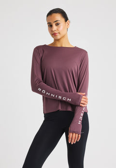Röhnisch Team Logo Long Sleeve - 100% recycled polyester Huckleberry Shirt