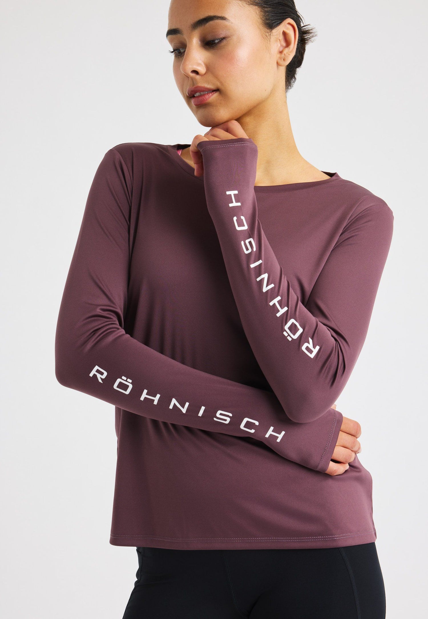 Röhnisch Team Logo Long Sleeve - 100% recycled polyester Huckleberry Shirt