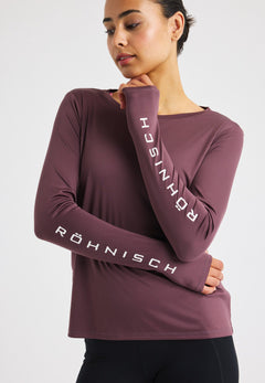 Röhnisch Team Logo Long Sleeve - 100% recycled polyester Huckleberry Shirt