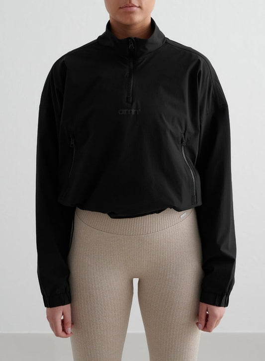 Aimn Windbreaker Jacket Black Jacket