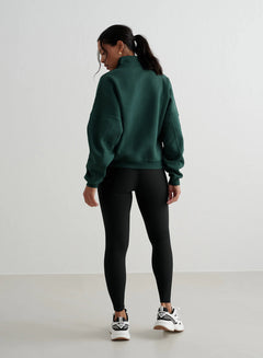 Aimn - Varsity Sweat Half Zip - Weekendbee - sustainable sportswear