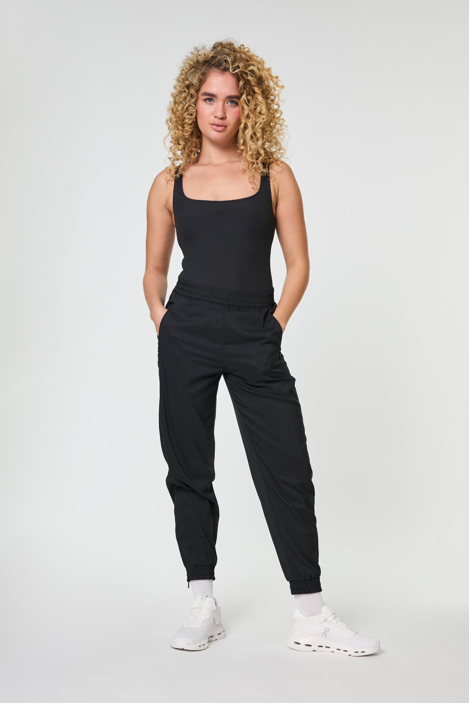 Girlfriend Collective W's Summit Track Pant - Made From Recycled PET Bottles Black Pants