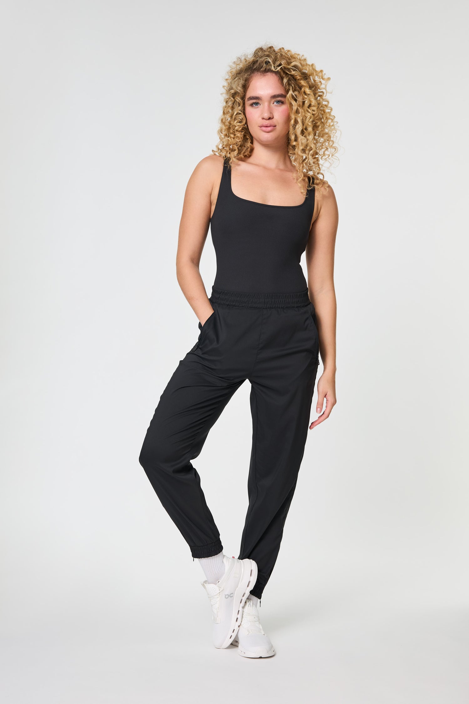 Girlfriend Collective W's Summit Track Pant - Made From Recycled PET Bottles Black Pants